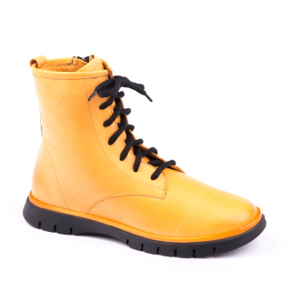 Žlutá šněrovací bota V + J